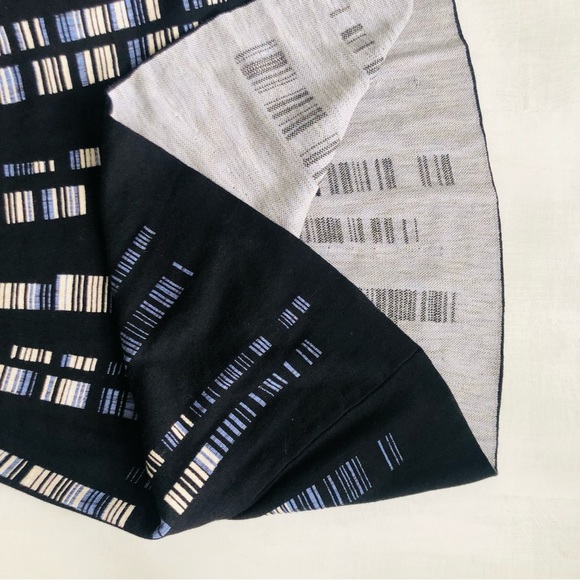 NIC+ZOE Black and Gray Striped Midi Dress NWT - Picture 11 of 15